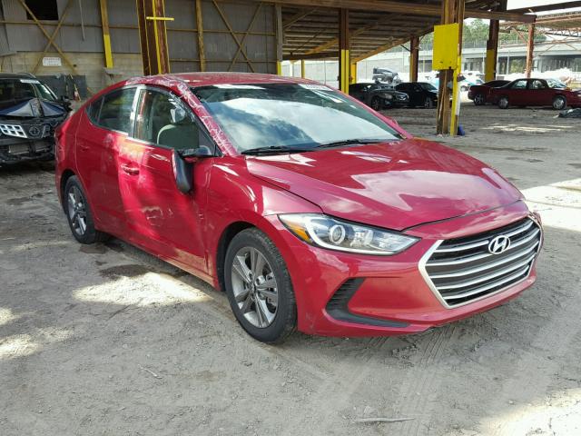 5NPD84LF3HH122982 - 2017 HYUNDAI ELANTRA SE RED photo 1