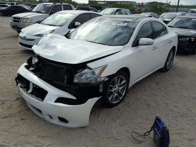 1N4AA5AP0AC835922 - 2010 NISSAN MAXIMA S WHITE photo 2