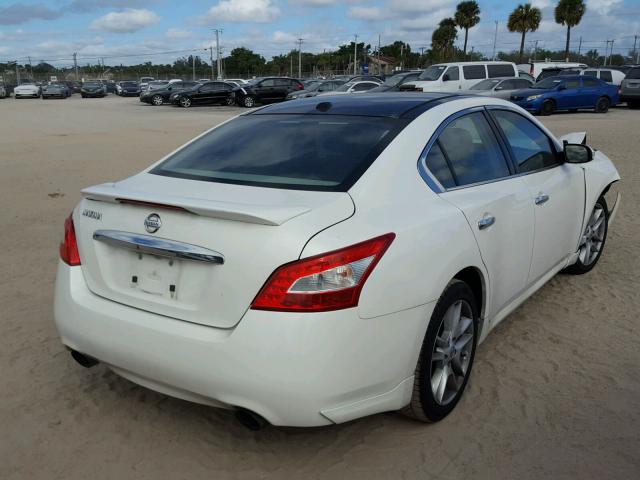 1N4AA5AP0AC835922 - 2010 NISSAN MAXIMA S WHITE photo 4