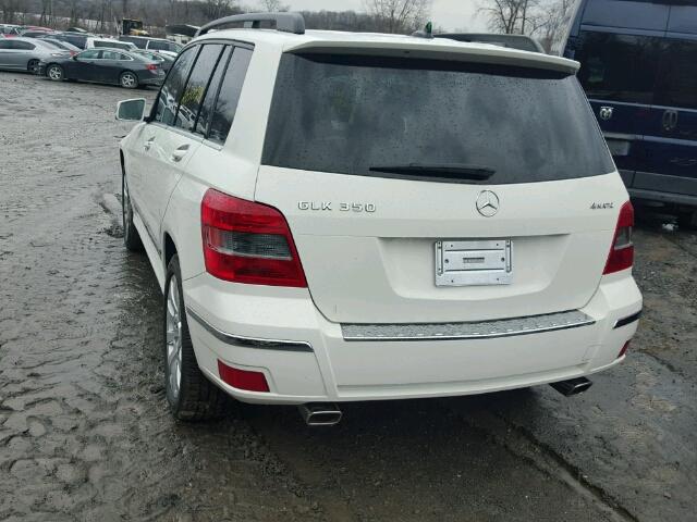 WDCGG8HB7CF718865 - 2012 MERCEDES-BENZ GLK 350 4M WHITE photo 3