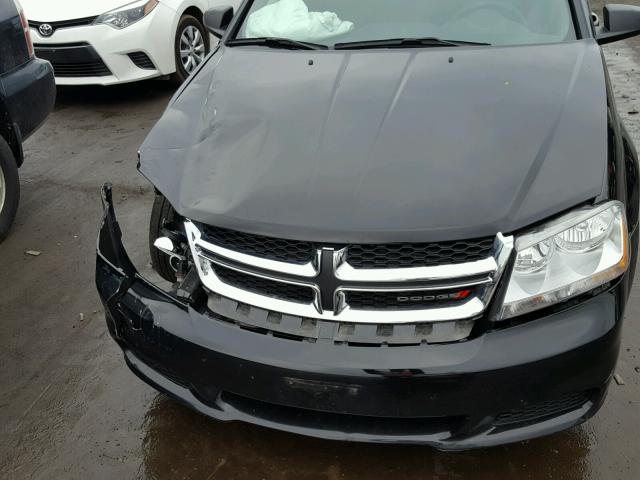 1C3CDZAB0EN129182 - 2014 DODGE AVENGER SE BLACK photo 7