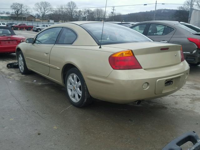 4C3AG52H31E076531 - 2001 CHRYSLER SEBRING LX GOLD photo 3