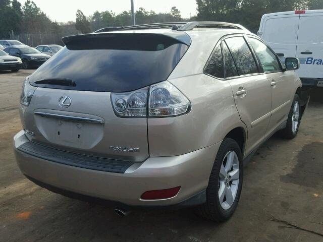 2T2GK31U67C016484 - 2007 LEXUS RX 350 GOLD photo 4