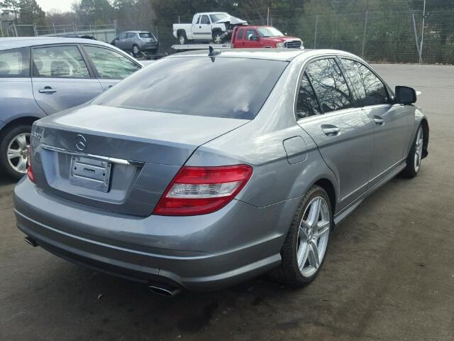 WDDGF54X78F147528 - 2008 MERCEDES-BENZ C 300 GRAY photo 4