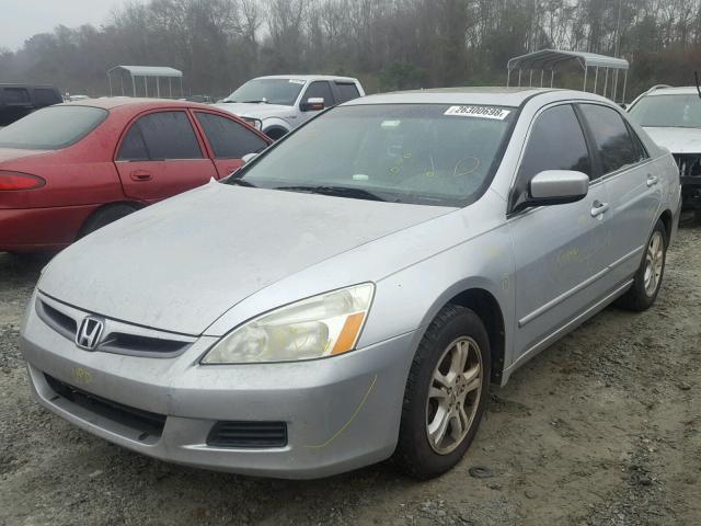 1HGCM56856A011477 - 2006 HONDA ACCORD EX SILVER photo 2