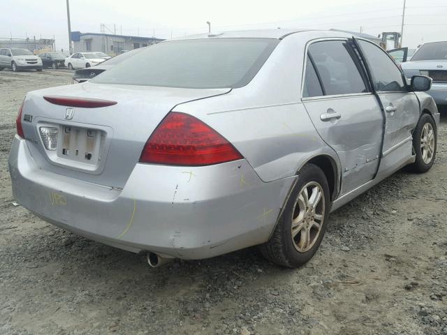 1HGCM56856A011477 - 2006 HONDA ACCORD EX SILVER photo 4