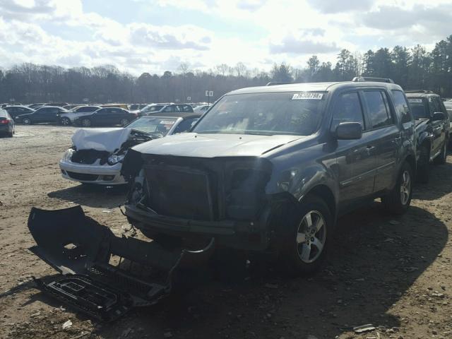 5FNYF38549B020723 - 2009 HONDA PILOT EXL GRAY photo 2