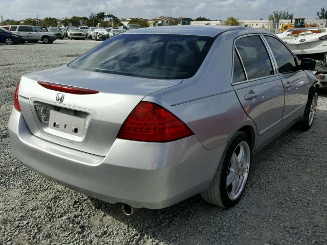 3HGCM56457G706705 - 2007 HONDA ACCORD LX GRAY photo 4