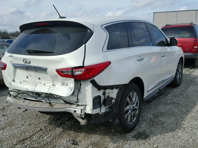 5N1AL0MM9DC316845 - 2013 INFINITI JX35 BASE WHITE photo 4