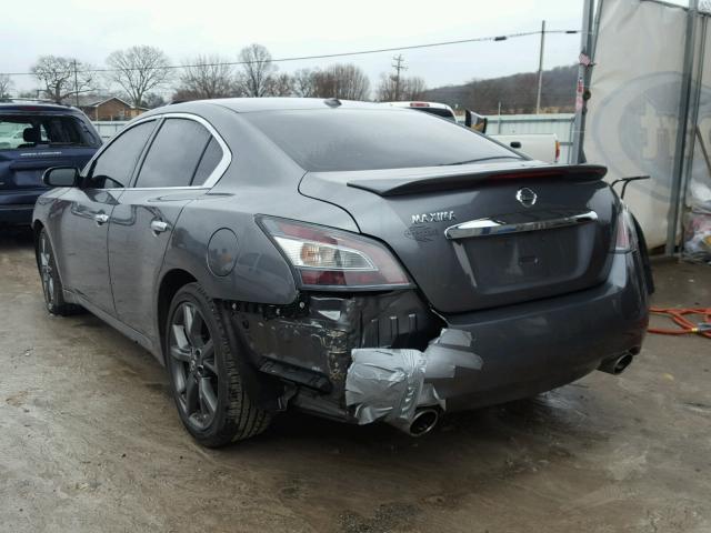 1N4AA5AP8EC473912 - 2014 NISSAN MAXIMA S GRAY photo 3