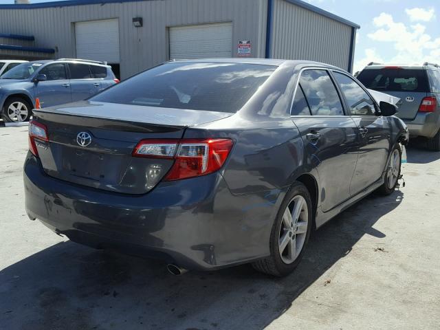 4T1BF1FK0DU282401 - 2013 TOYOTA CAMRY L GRAY photo 4