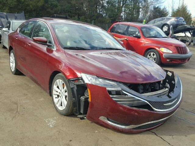 1C3CCCAB8FN683278 - 2015 CHRYSLER 200 LIMITE RED photo 1