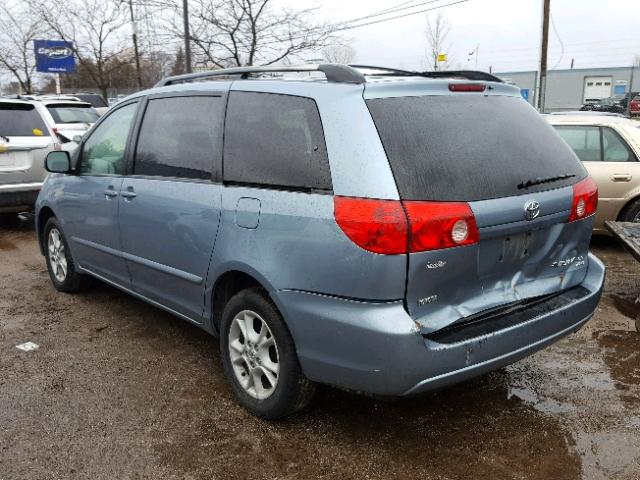 5TDBA23C86S058970 - 2006 TOYOTA SIENNA LE BLUE photo 3