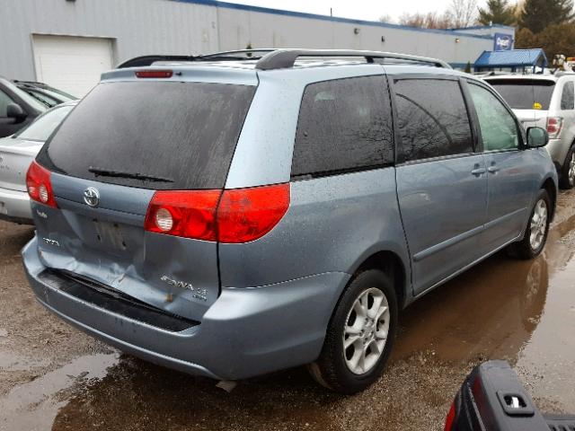 5TDBA23C86S058970 - 2006 TOYOTA SIENNA LE BLUE photo 4