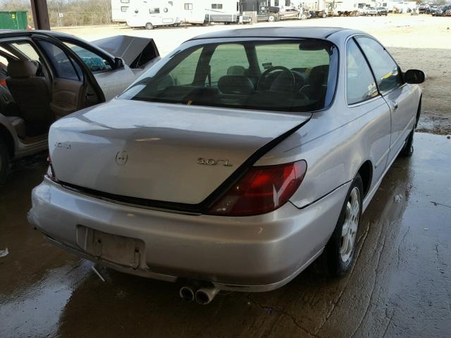 19UYA2257WL004446 - 1998 ACURA 3.0CL SILVER photo 4