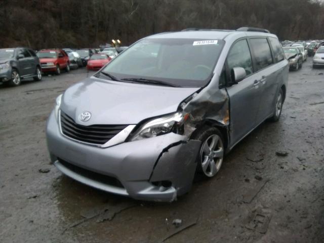 5TDKK3DC7BS167898 - 2011 TOYOTA SIENNA LE GRAY photo 2