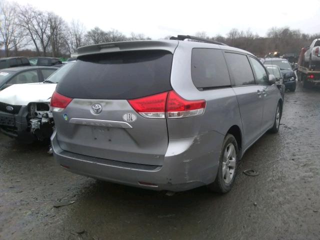 5TDKK3DC7BS167898 - 2011 TOYOTA SIENNA LE GRAY photo 4