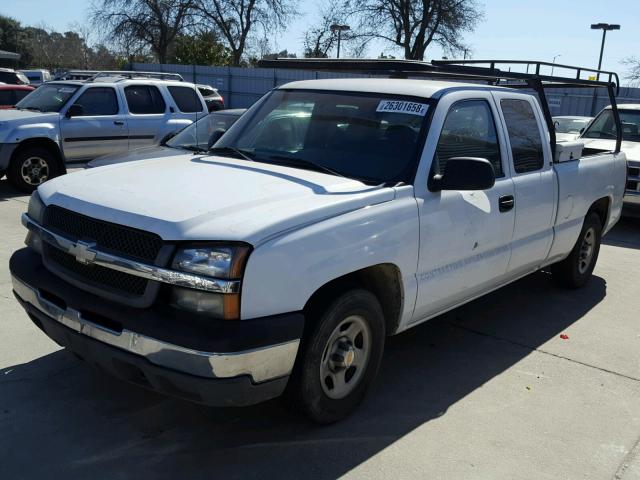 1GCEC19X54Z225096 - 2004 CHEVROLET SILVERADO WHITE photo 2