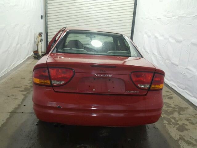 1G3NL52T01C269049 - 2001 OLDSMOBILE ALERO GL RED photo 10