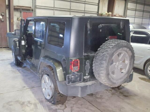 1J4GA59107L107847 - 2007 JEEP WRANGLER S GREEN photo 3
