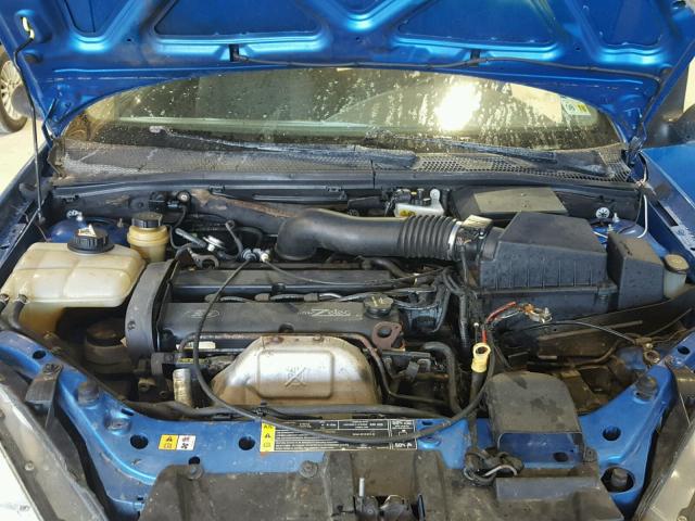 3FAFP31351R184455 - 2001 FORD FOCUS ZX3 BLUE photo 7