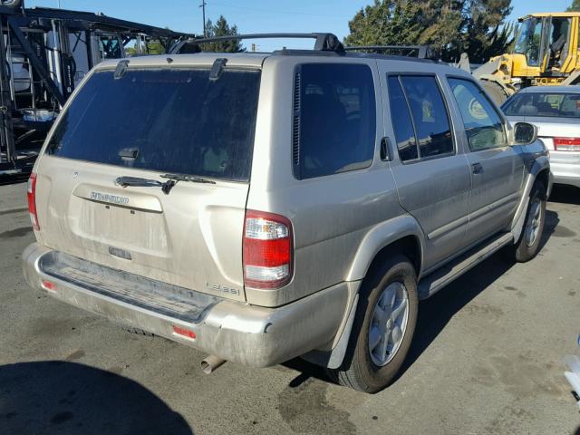 JN8DR09Y41W588987 - 2001 NISSAN PATHFINDER GOLD photo 4