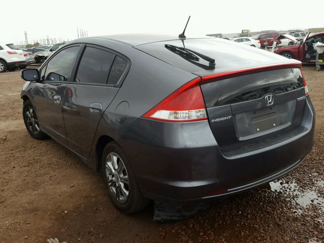 JHMZE2H76AS016259 - 2010 HONDA INSIGHT EX GRAY photo 3