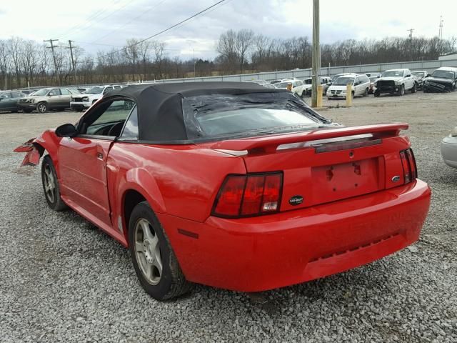 1FAFP44473F408111 - 2003 FORD MUSTANG RED photo 3