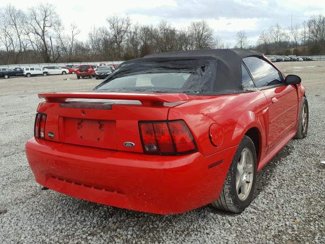 1FAFP44473F408111 - 2003 FORD MUSTANG RED photo 4