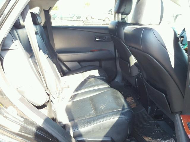 2T2BK1BA0AC079283 - 2010 LEXUS RX 350 BLACK photo 6