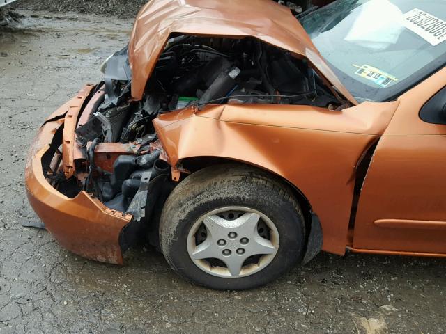 1G1JC52FX47218687 - 2004 CHEVROLET CAVALIER ORANGE photo 9