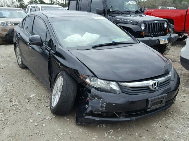 2HGFB2F89CH308315 - 2012 HONDA CIVIC EX შავი ფოტო 1