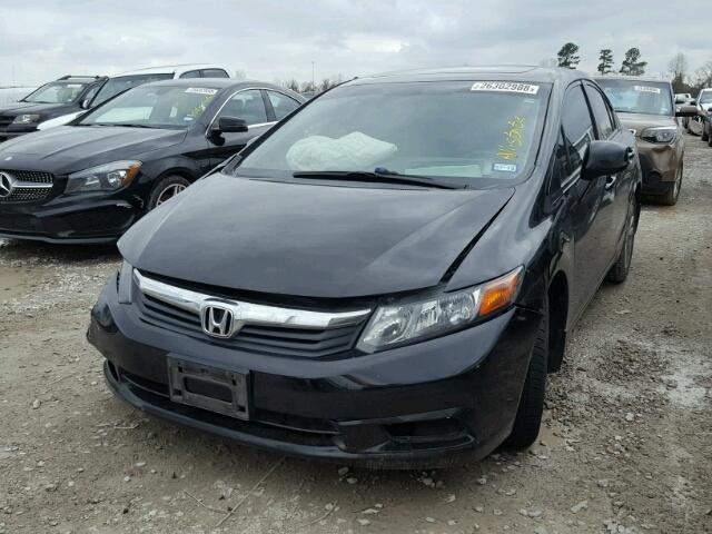 2HGFB2F89CH308315 - 2012 HONDA CIVIC EX BLACK photo 2