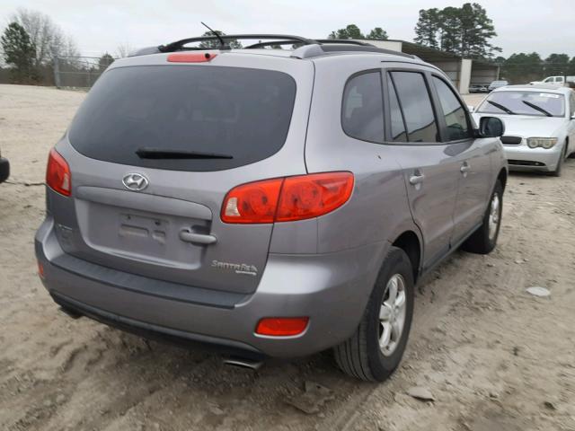 5NMSG73D87H049159 - 2007 HYUNDAI SANTA FE G GRAY photo 4