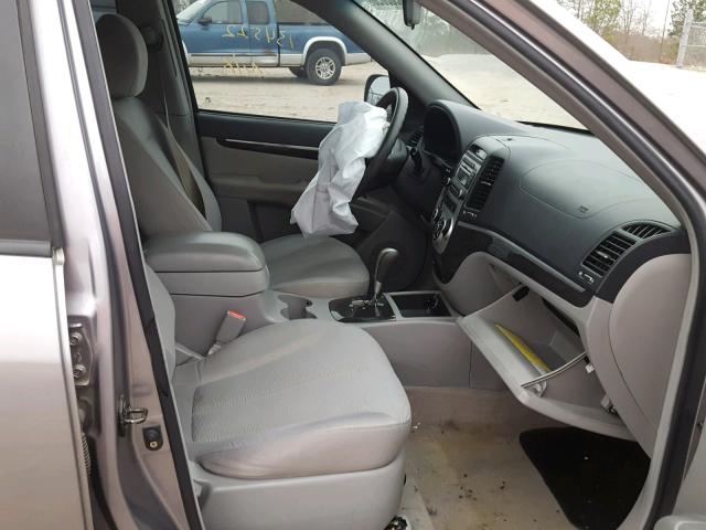 5NMSG73D87H049159 - 2007 HYUNDAI SANTA FE G GRAY photo 5