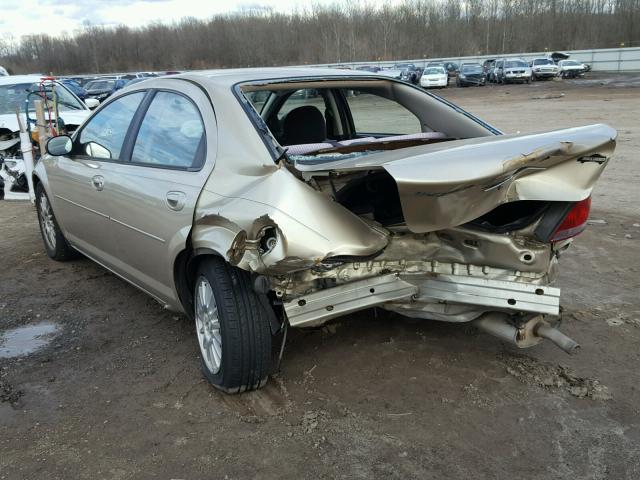 1C3EL46X06N179908 - 2006 CHRYSLER SEBRING TAN photo 3