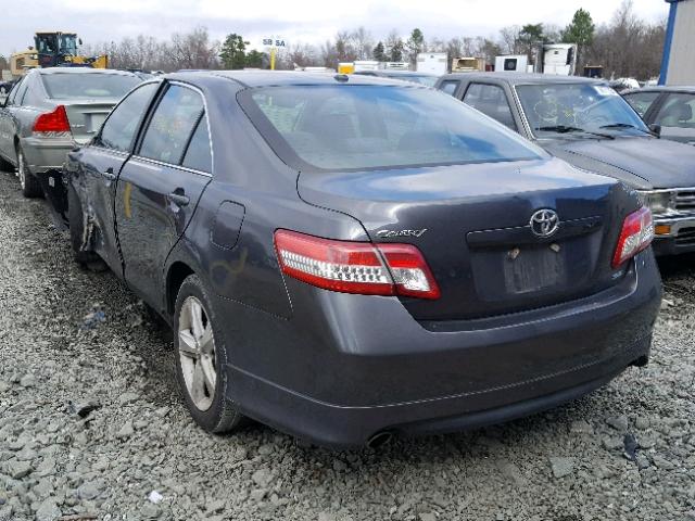 4T1BF3EK5AU052541 - 2010 TOYOTA CAMRY BASE CHARCOAL photo 3