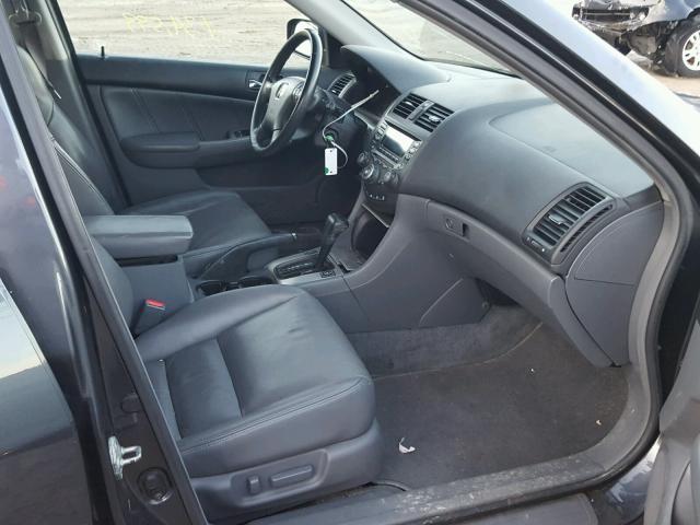 1HGCM66555A070376 - 2005 HONDA ACCORD EX GRAY photo 5