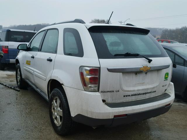 2CNDL13F886041635 - 2008 CHEVROLET EQUINOX LS WHITE photo 3