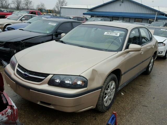 2G1WF55E4Y9125927 - 2000 CHEVROLET IMPALA 金色 照片 2
