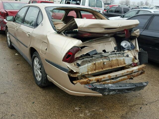 2G1WF55E4Y9125927 - 2000 CHEVROLET IMPALA GOLD photo 3