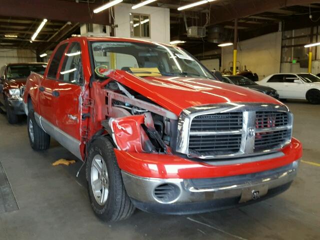 1D7HA18N56J106507 - 2006 DODGE RAM 1500 S RED photo 1