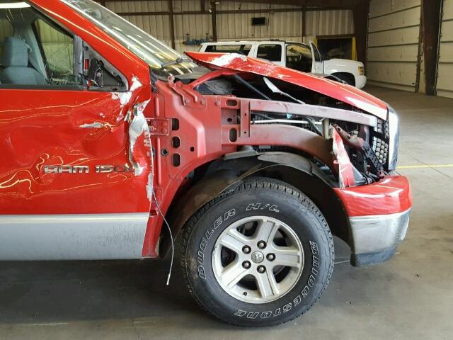 1D7HA18N56J106507 - 2006 DODGE RAM 1500 S RED photo 9