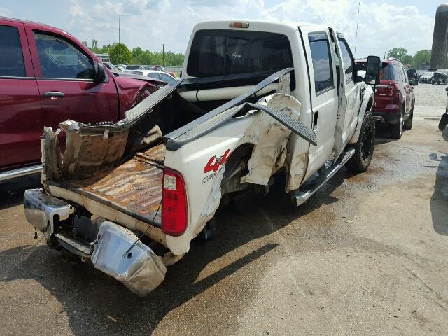 1FTSW21R28EC12848 - 2008 FORD F250 SUPER WHITE photo 4