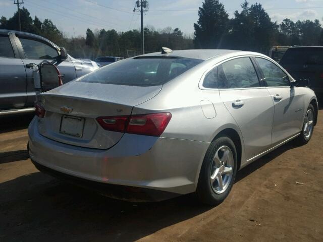 1G1ZB5ST2GF316926 - 2016 CHEVROLET MALIBU LS ვერცხლისფერი ფოტო 4