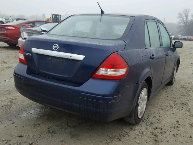 3N1BC1AP9BL453964 - 2011 NISSAN VERSA S BLUE photo 4