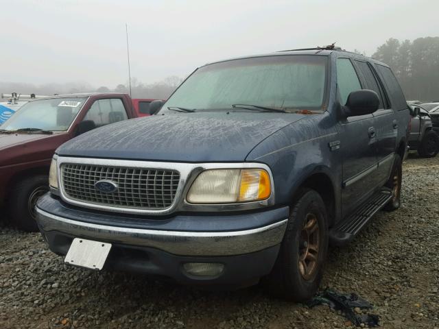 1FMRU1766XLB26346 - 1999 FORD EXPEDITION BLUE photo 2