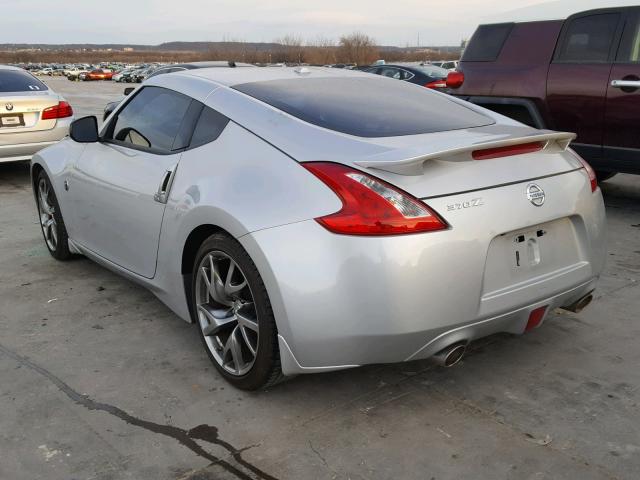 JN1AZ4EH4DM383765 - 2013 NISSAN 370Z BASE SILVER photo 3