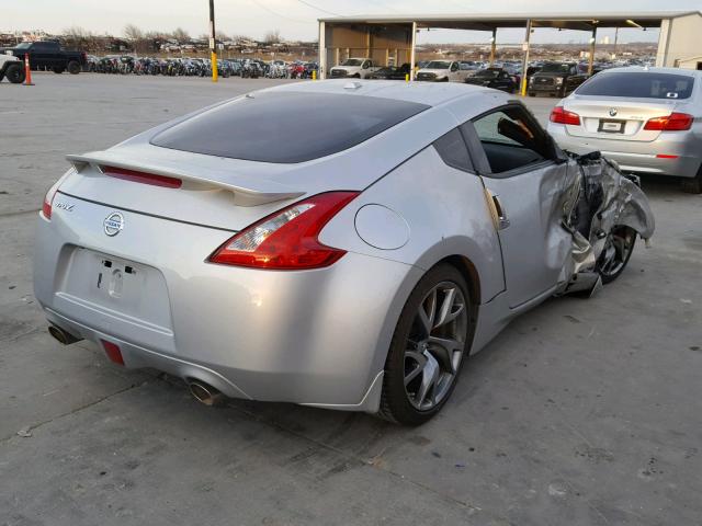 JN1AZ4EH4DM383765 - 2013 NISSAN 370Z BASE SILVER photo 4