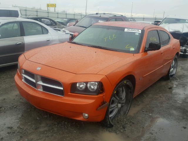 2B3CA3CV1AH273613 - 2010 DODGE CHARGER SX ORANGE photo 2